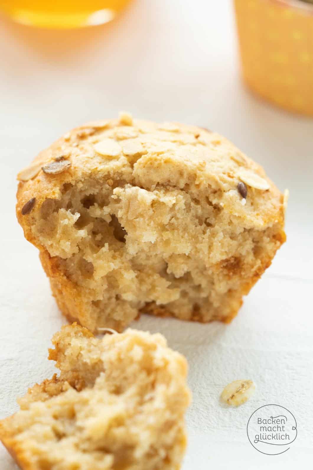 Tolle Vollkorn-Muffins mit Honig | Backen macht glücklich Tolle Vollkorn-Muffins mit Honig | Backen macht glücklich