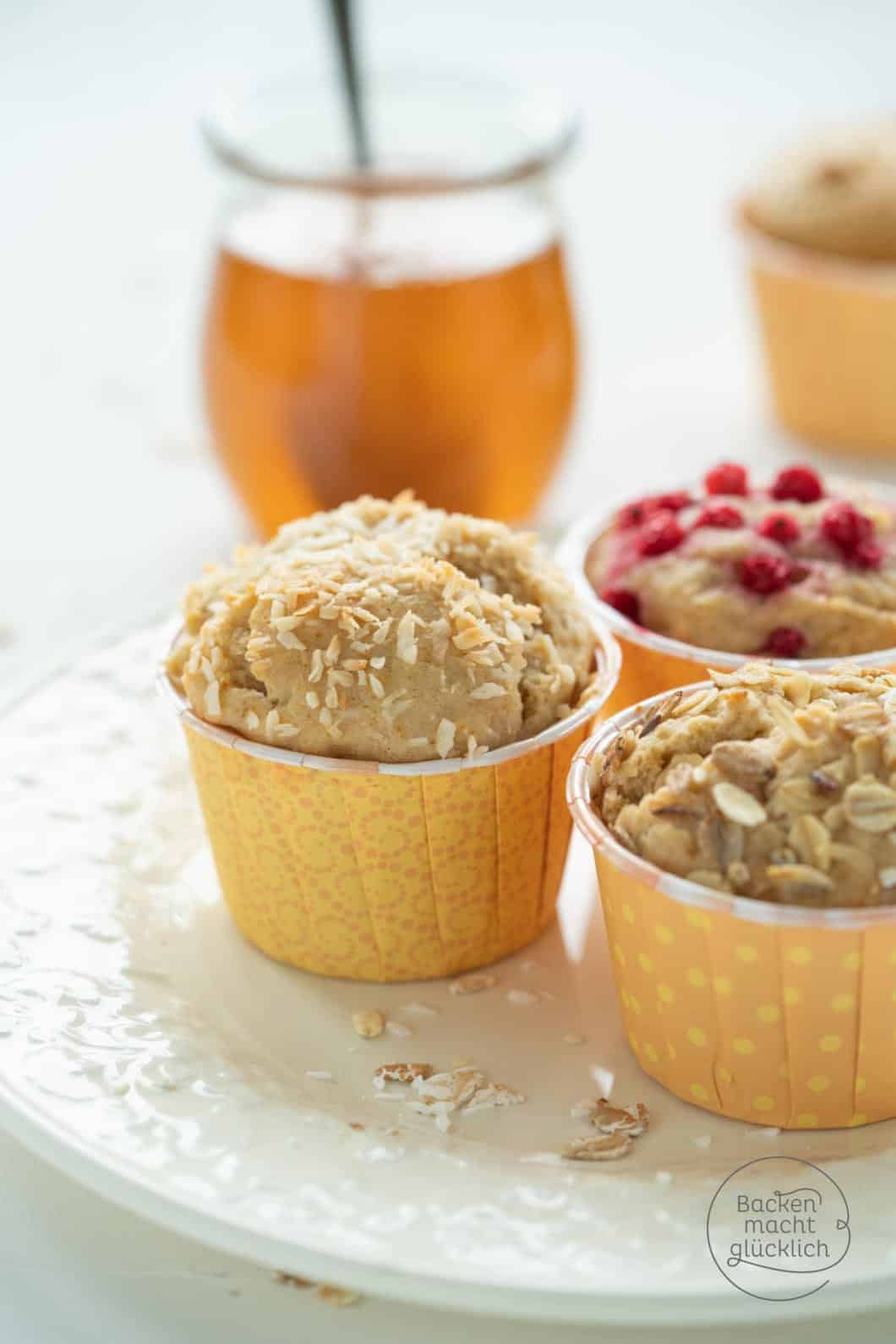 Tolle Vollkorn-Muffins mit Honig | Backen macht glücklich