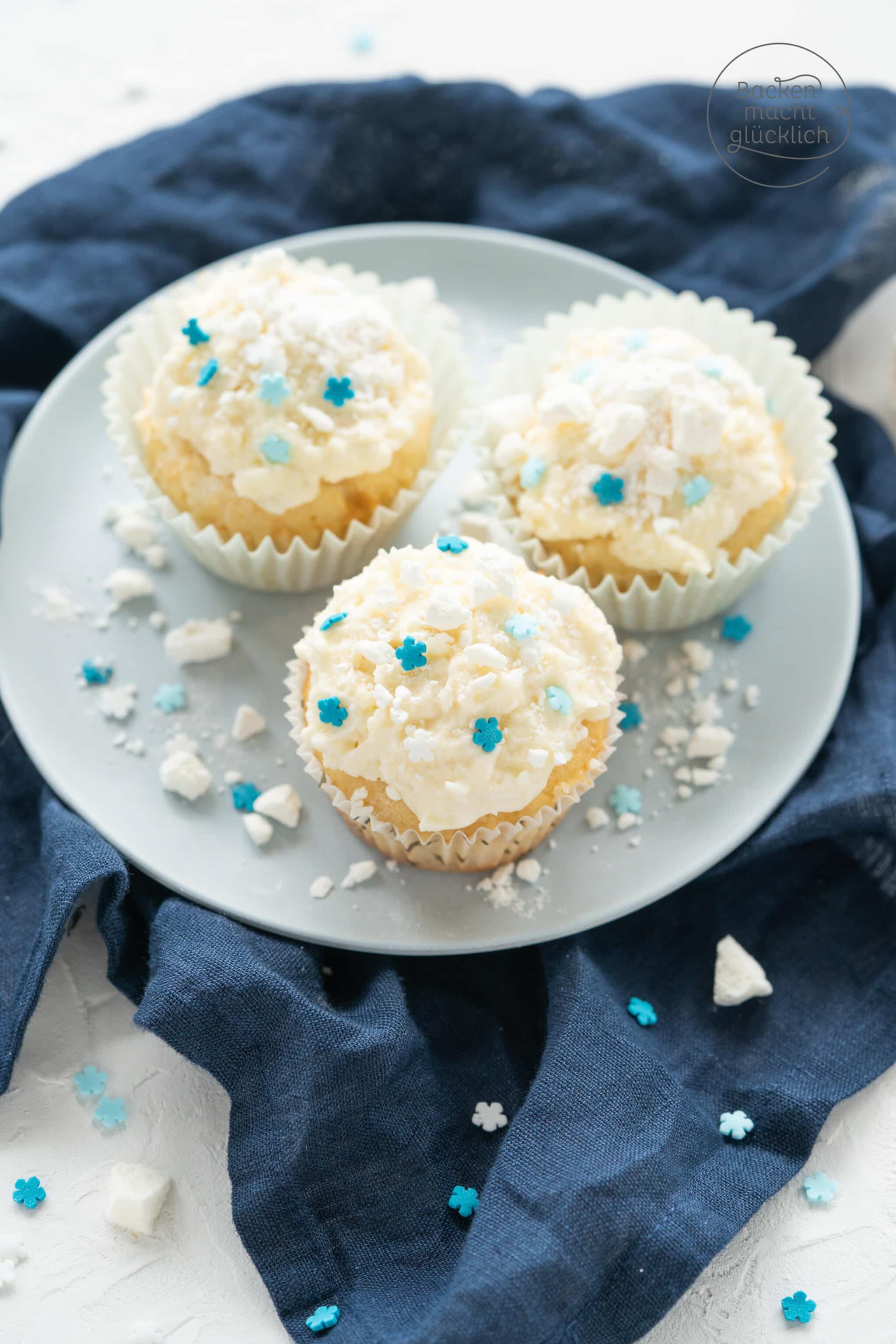 Schneflocken Winter Cupcakes