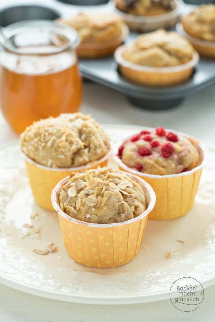 Tolle Vollkorn-Muffins mit Honig | Backen macht glücklich