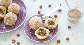 Topfenknödel mit Nougat