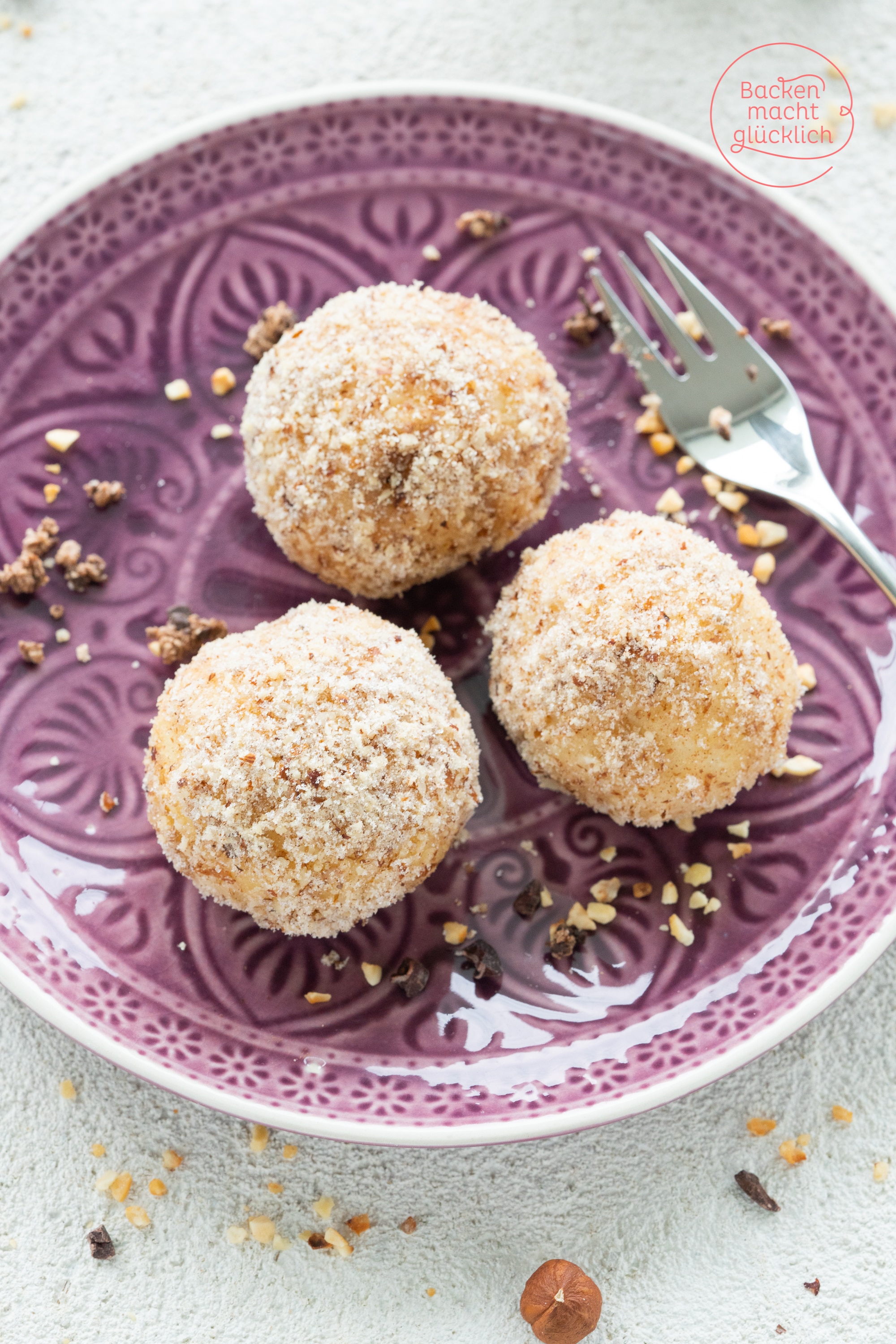 Quarkknödel mit Schokofüllung