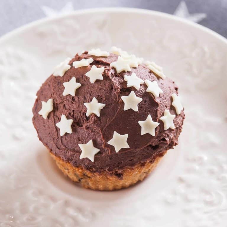 Spekulatius-Cupcakes mit Schokoladen-Frosting