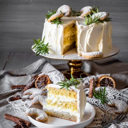 Vanillekipferl-Sahne-Torte