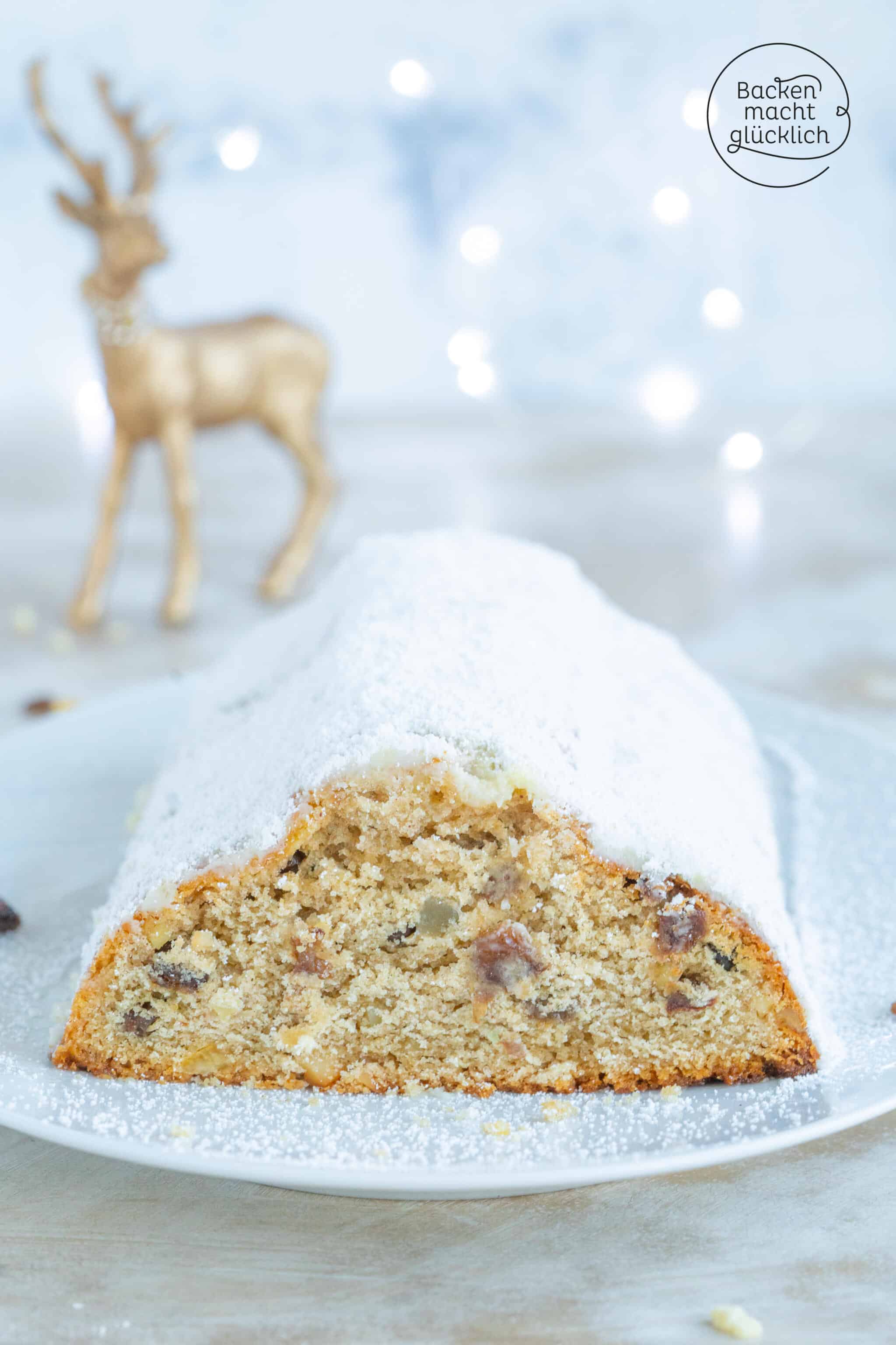 Veganer Stollen ohne Ei