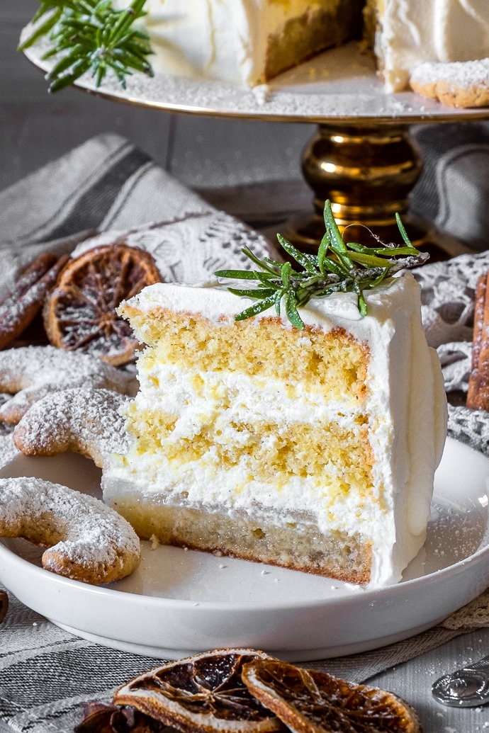 Weihnachts-Torte mit Vanillekipferl