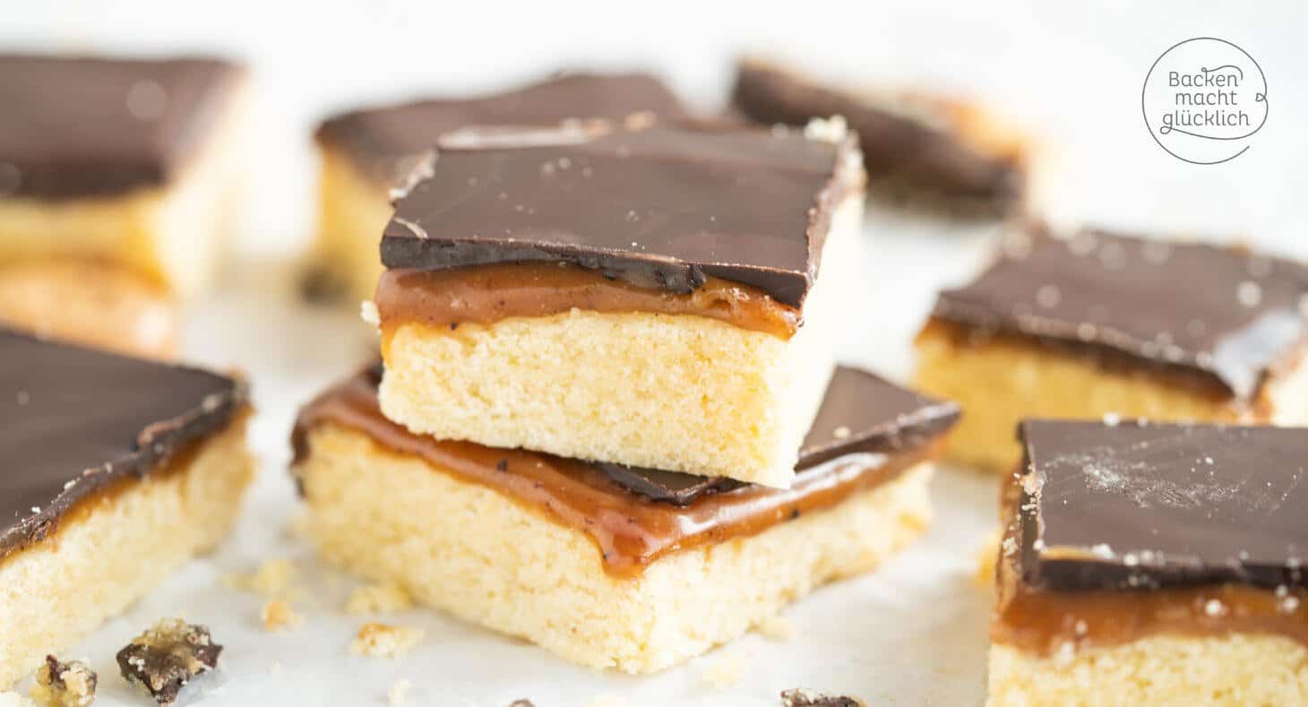 Schoko-Karamell-Shortbread | Backen macht glücklich