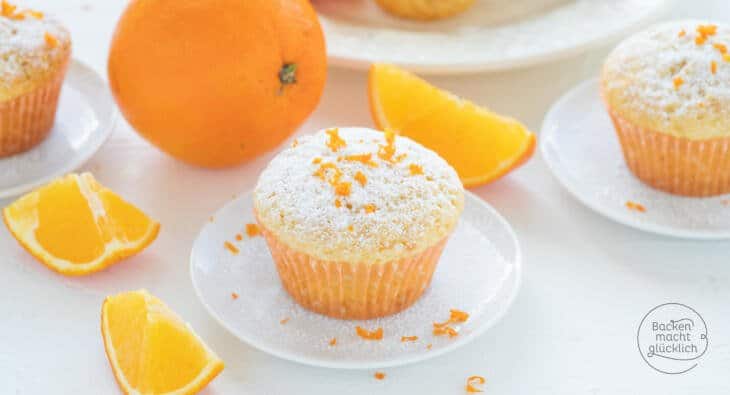 Fluffige Orangenmuffins
