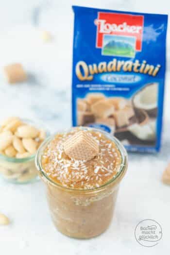 Mandelmus Kokos weiße Schokolade Creme