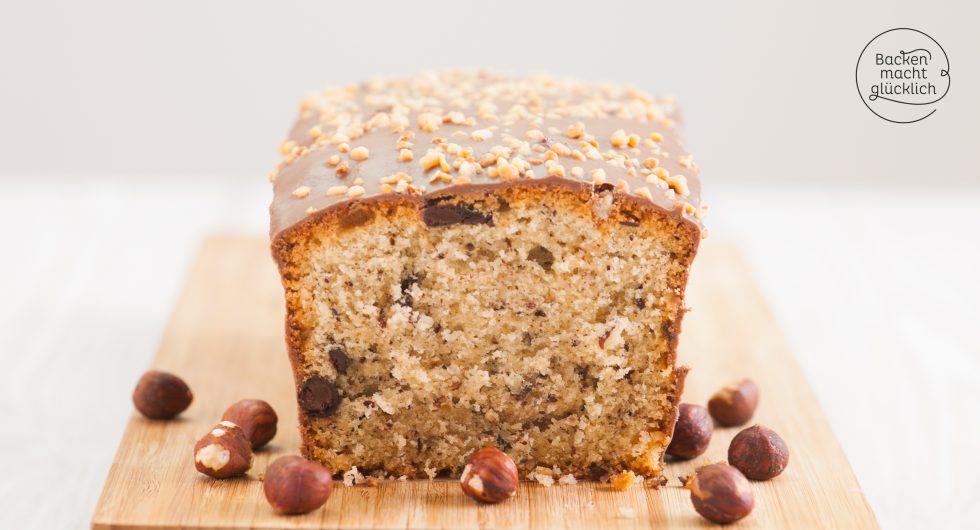 Nusskuchen mit Schokolade