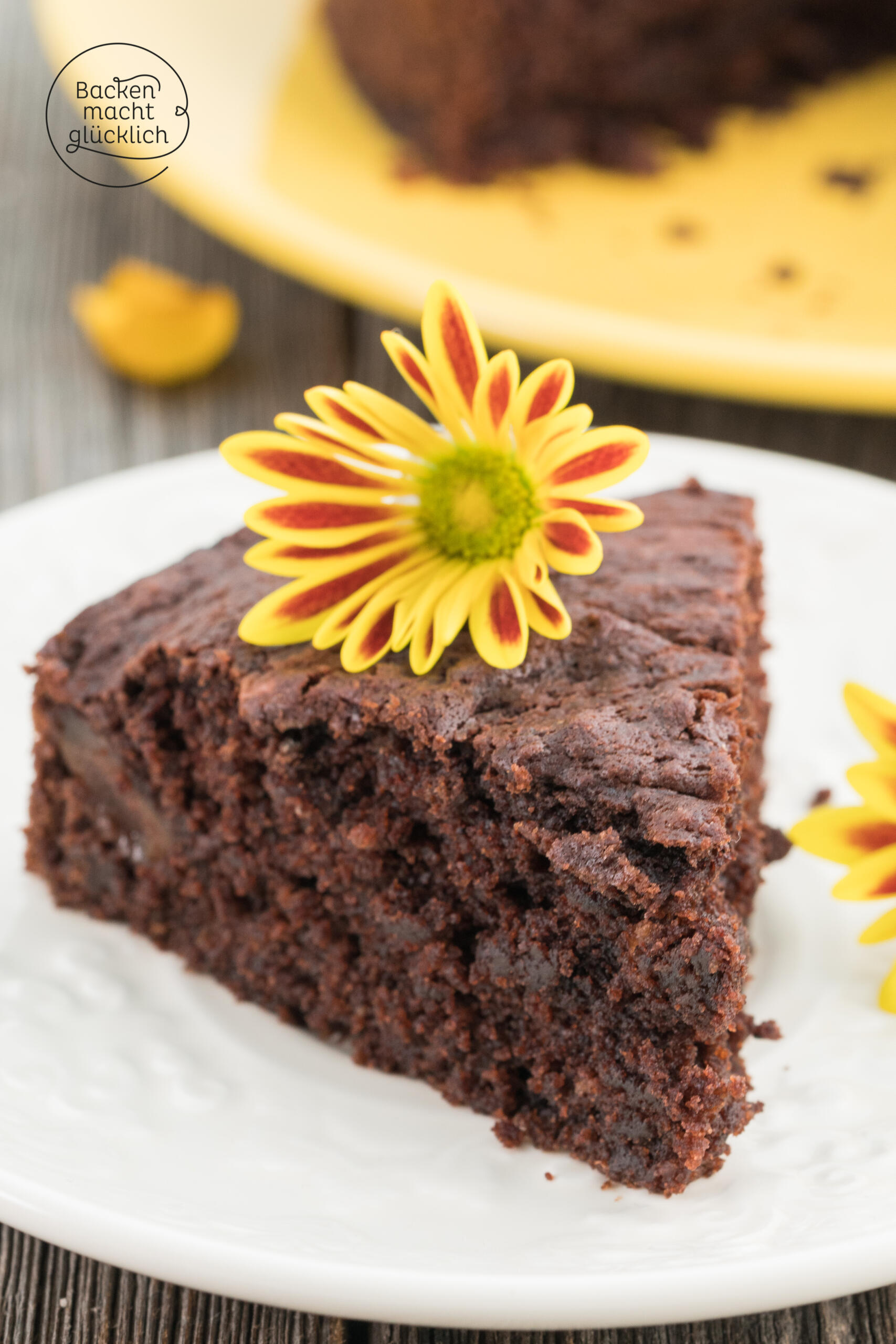 Veganer-Schokokuchen mit roter bete