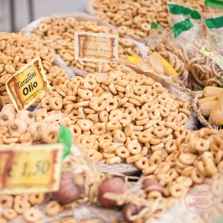 Taralli pugliesi: Italienisches Knabbergebäck