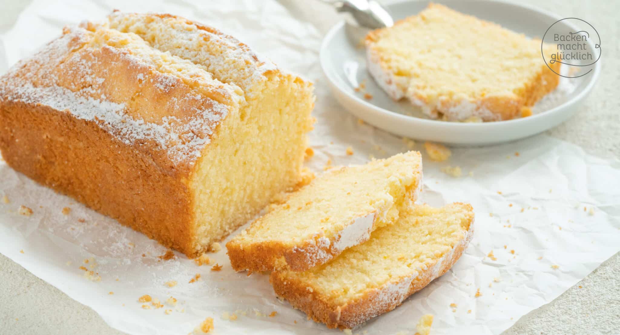 einfacher saftiger Sandkuchen