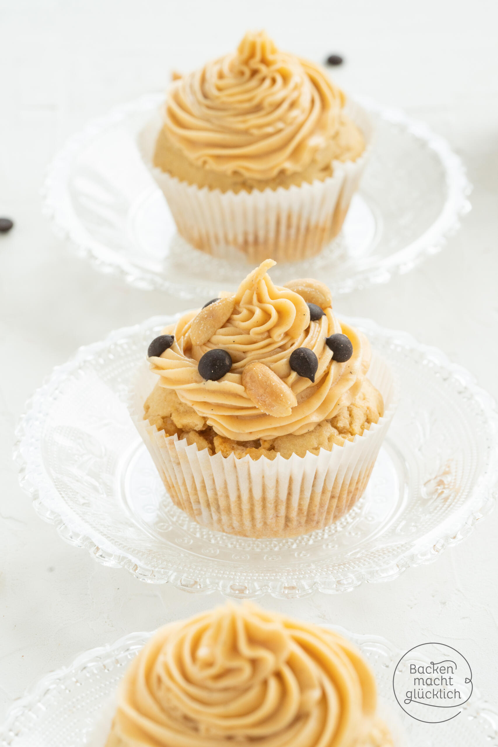 Erdnuss Cupcakes mit Frosting