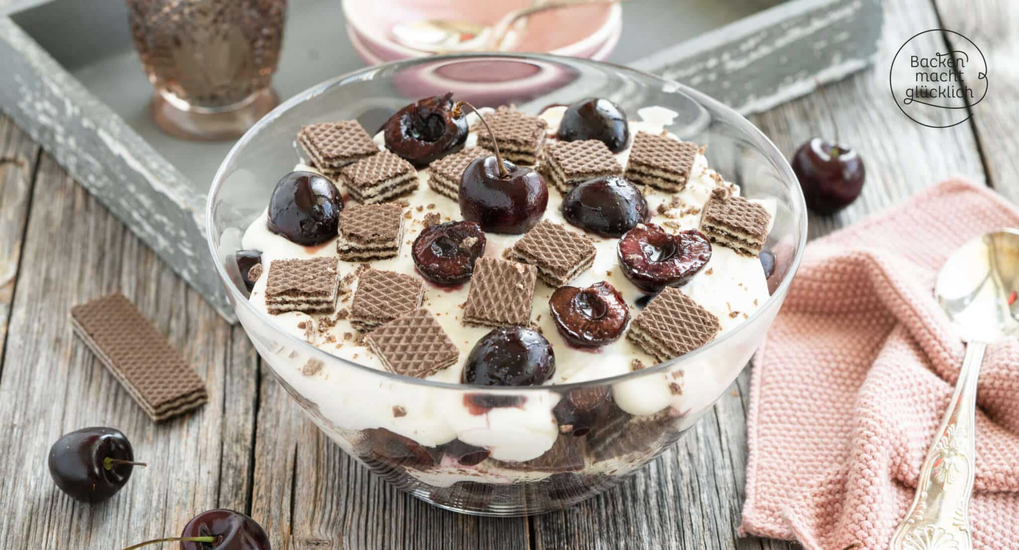 Schoko-Kirsch-Trifle | Backen macht glücklich