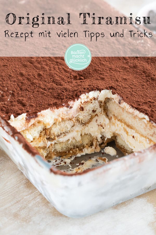 Tiramisu ist ein Dessertklassiker aus Mascarponecreme, Espresso, Amaretto und Löffelbiskuits den man nur lieben kann. Mit unserem Rezept für Original Tiramisu inklusive vieler Tipps gelingt auch euch ein Tiramisu wie vom Italiener!