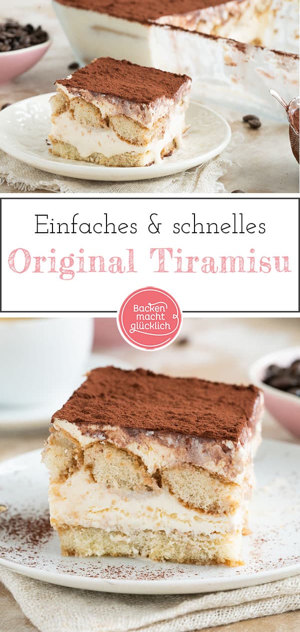 Tiramisu ist ein Dessertklassiker aus Mascarponecreme, Espresso, Amaretto und Löffelbiskuits den man nur lieben kann. Mit unserem Rezept für Original Tiramisu inklusive vieler Tipps gelingt auch euch ein Tiramisu wie vom Italiener!