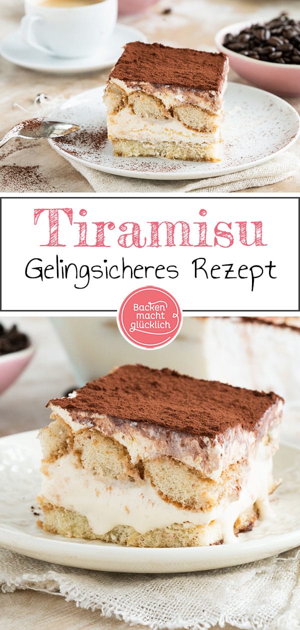 Tiramisu ist ein Dessertklassiker aus Mascarponecreme, Espresso, Amaretto und Löffelbiskuits den man nur lieben kann. Mit unserem Rezept für Original Tiramisu inklusive vieler Tipps gelingt auch euch ein Tiramisu wie vom Italiener!