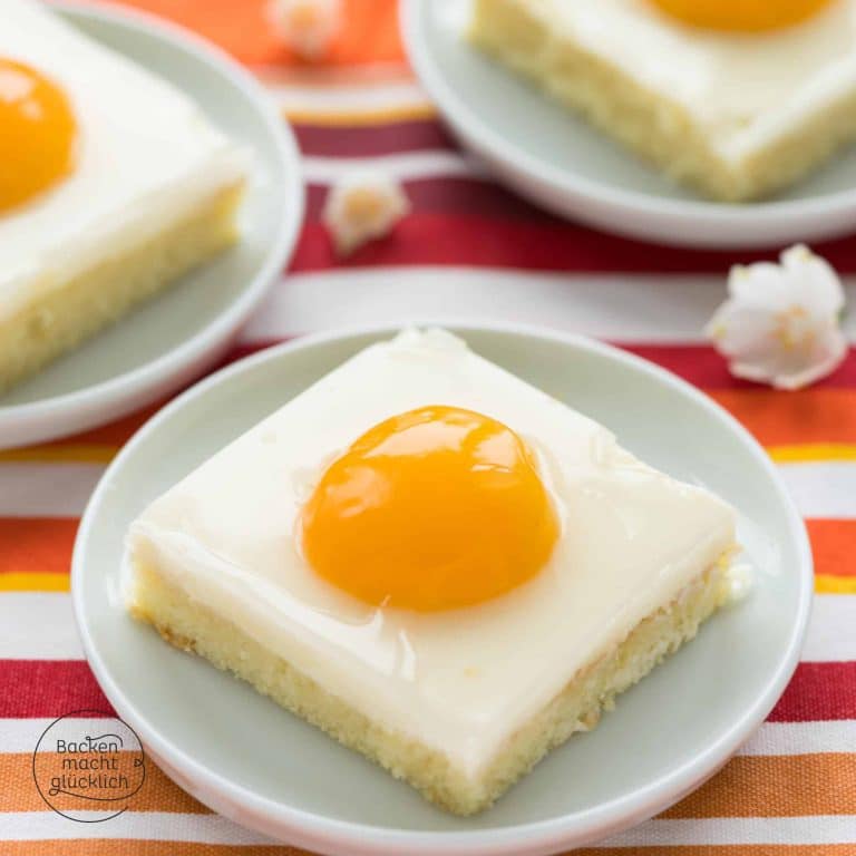 Spiegelei-Kuchen mit Aprikosen für Ostern
