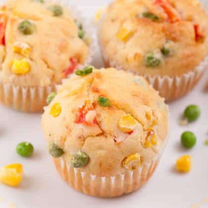 bunte Gemüsemuffins