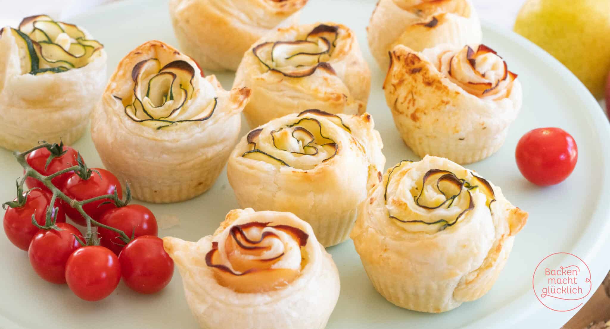Herzhafte Rosen-Muffins