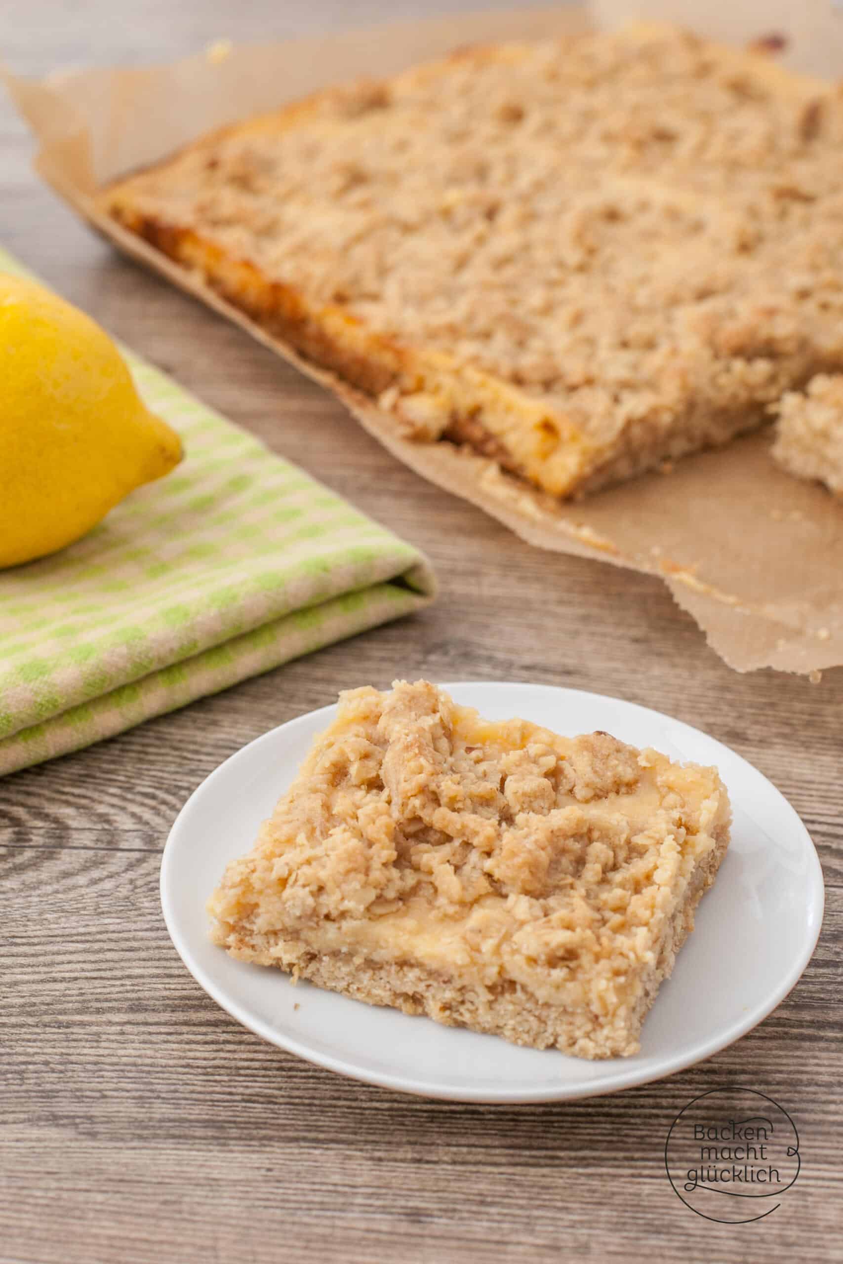 Zitronenkuchen mit Streuseln