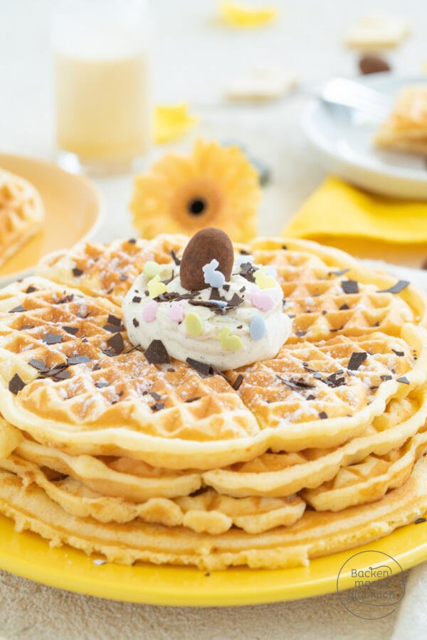 Waffelteig mit Eierlikör