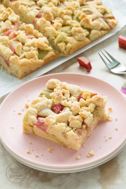 Rhabarberkuchen Blech Streusel