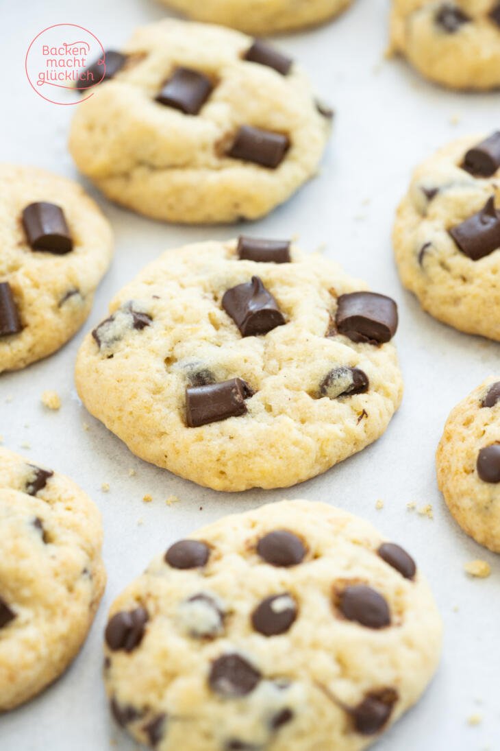Vegane Chocolate Chip Cookies | Backen macht glücklich