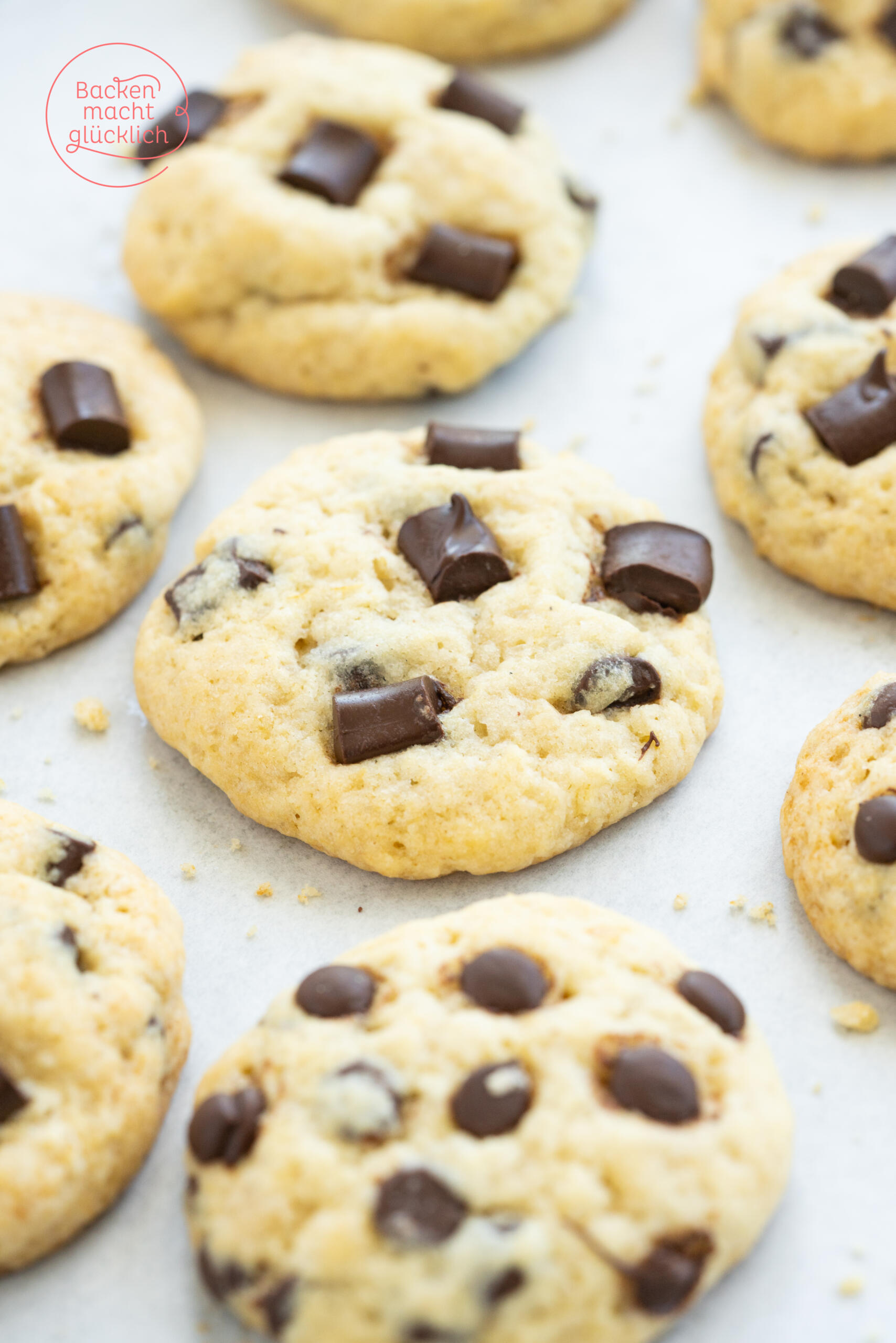 Chocolate Chip Cookies ohne Ei