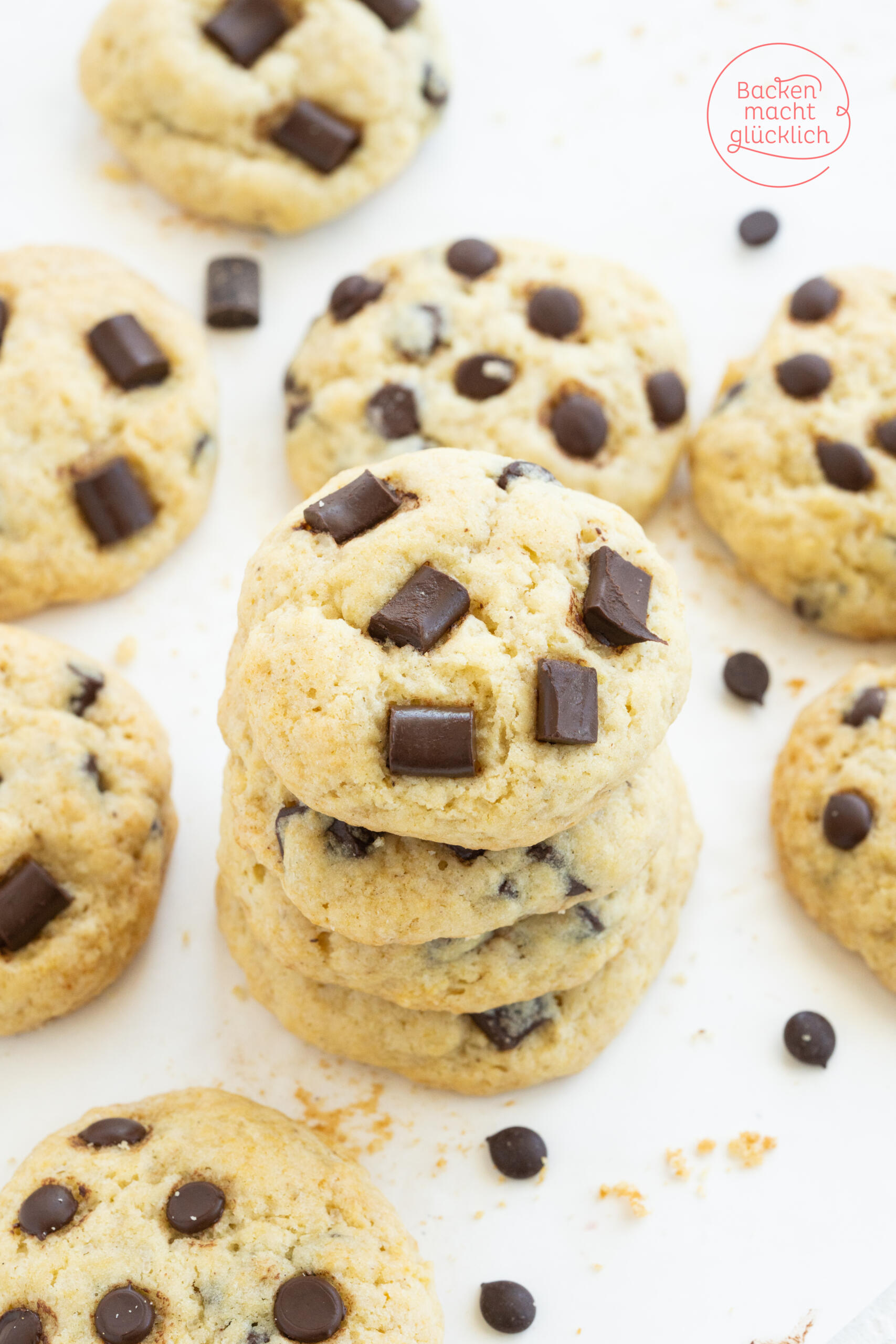 Chocolate Chip Cookies ohne Ei Butter Milch