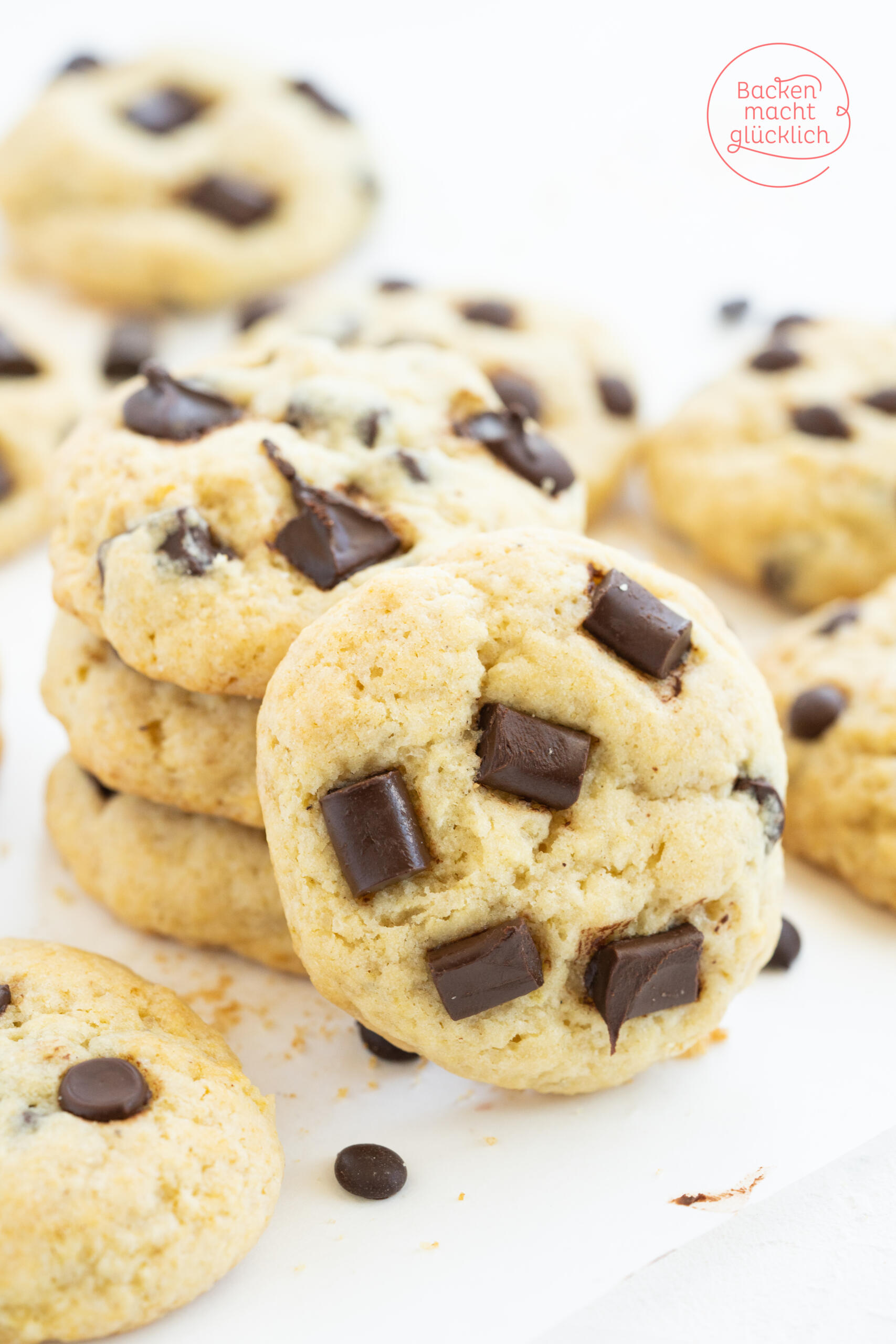 Vegane Chocolate Chip Cookies | Backen macht glücklich