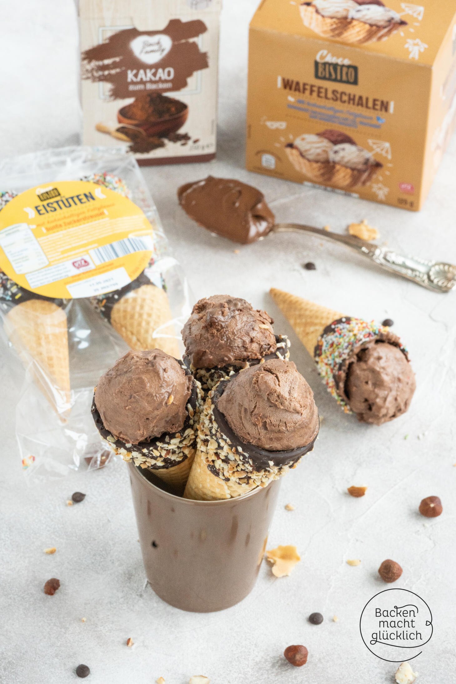 Leckeres NutellaEis ohne Ei Backen macht glücklich