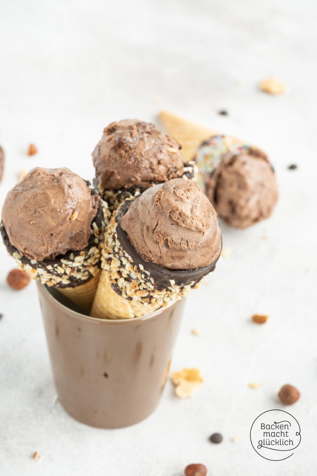 Leckeres Nutella-Eis ohne Ei | Backen macht glücklich
