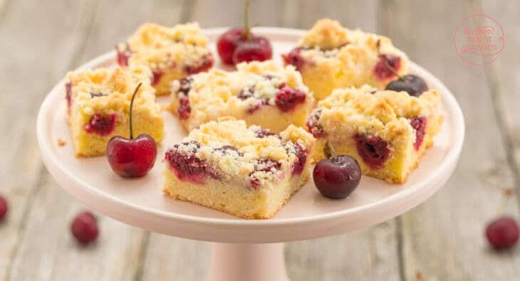 Grandma's cherry streusel cake