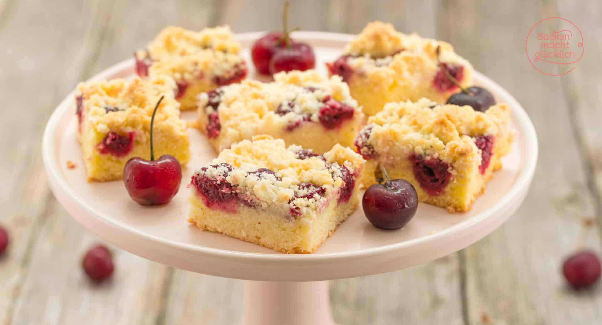 Kirschkuchen mit Streuseln | Backen glücklich