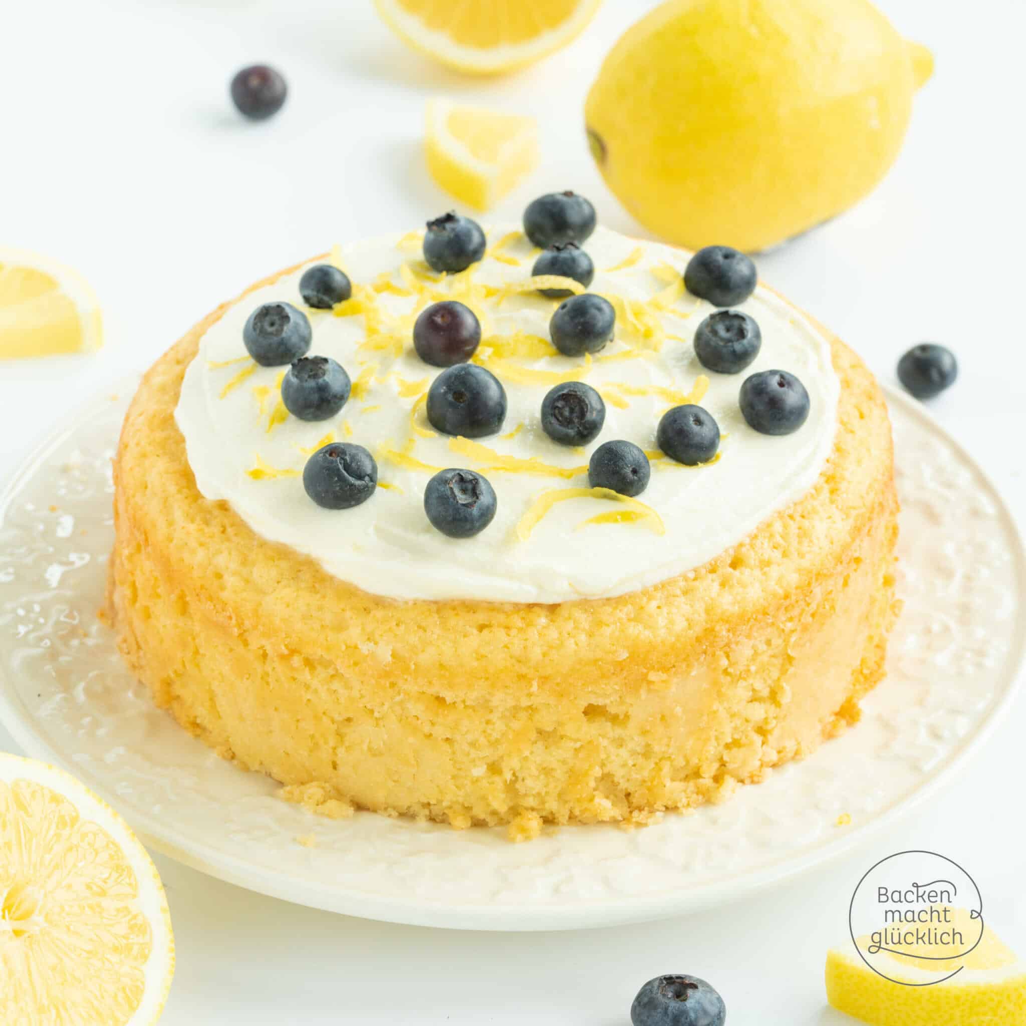 Saftiger Zitronen Kokos Kuchen Backen Macht Glucklich