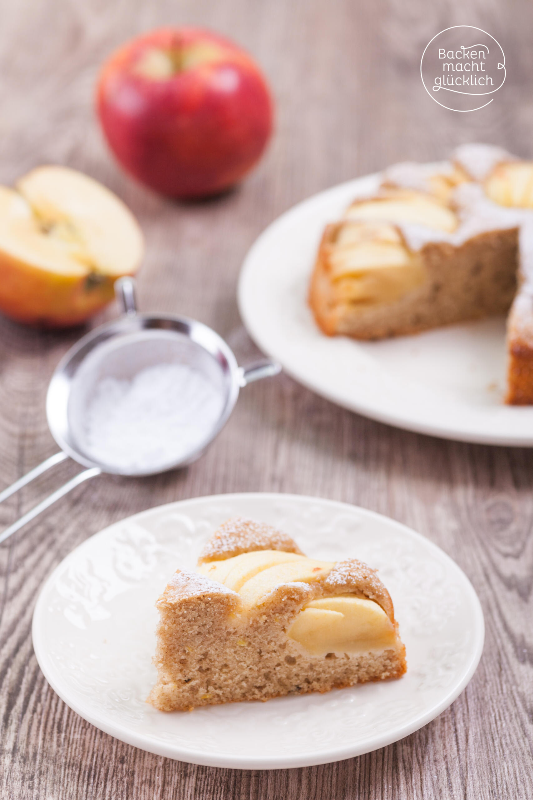 Gesunder Apfelkuchen | Backen macht glücklich