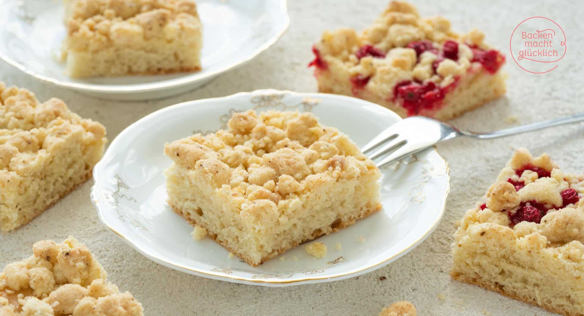 Veganer Streuselkuchen ohne Butter, Ei, Milch