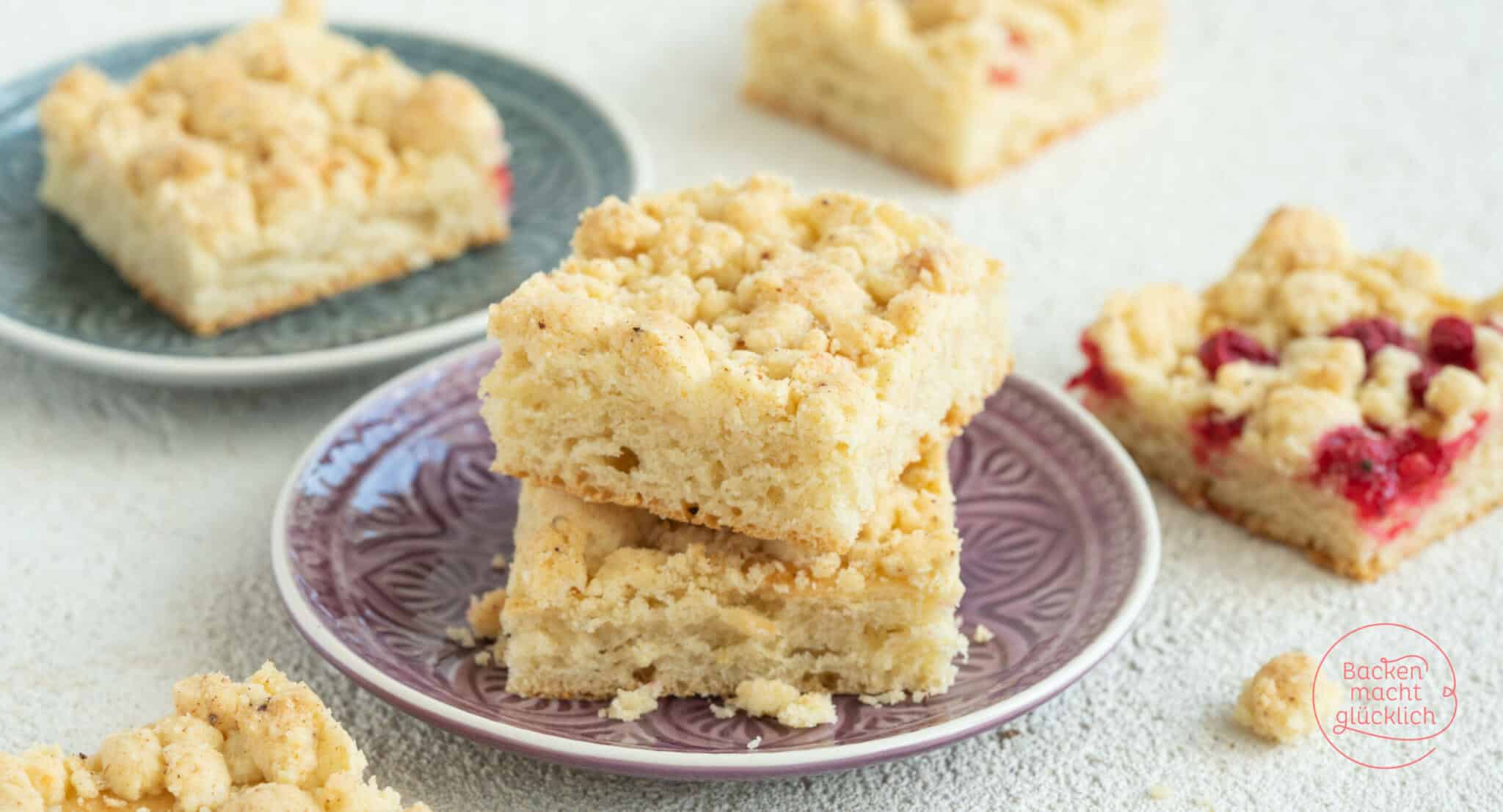 Veganer Streuselkuchen ohne Butter, Ei, Milch