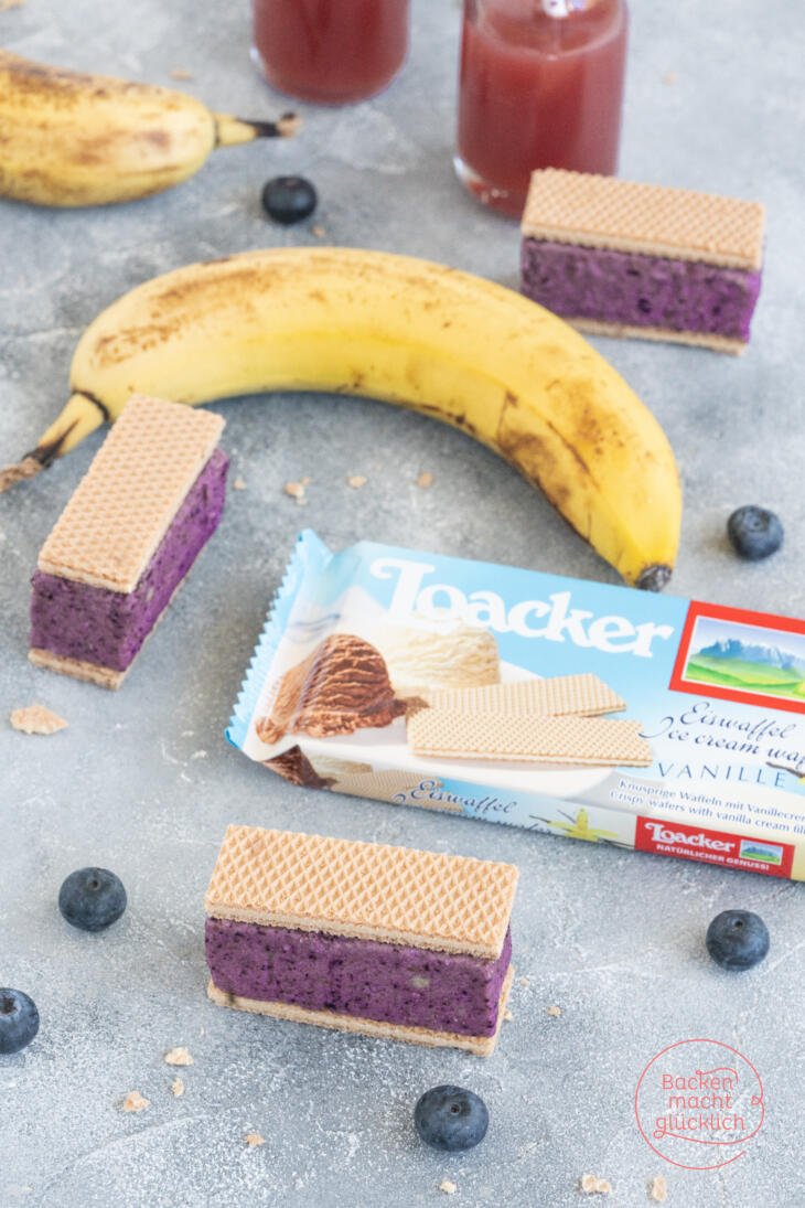 Kleine Waffel-Eis-Sandwiches | Backen macht glücklich