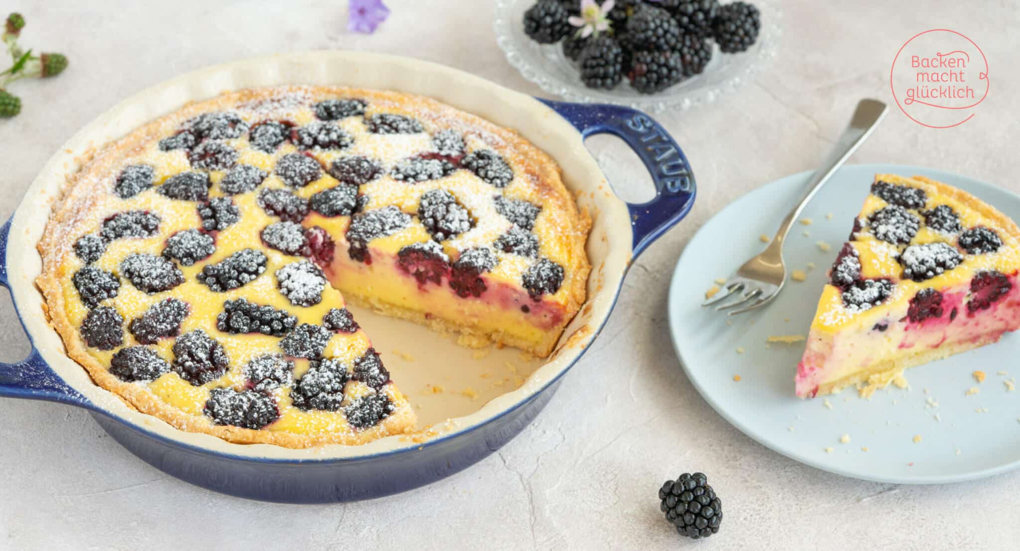 Brombeerkuchen mit Schmand | Backen macht glücklich