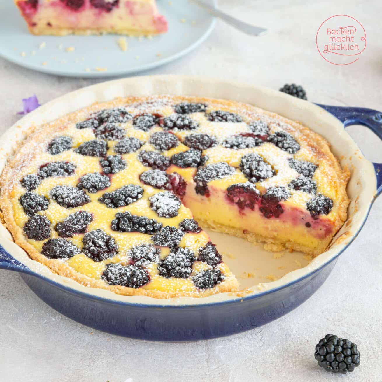 Brombeerkuchen mit Schmand Backen macht glücklich
