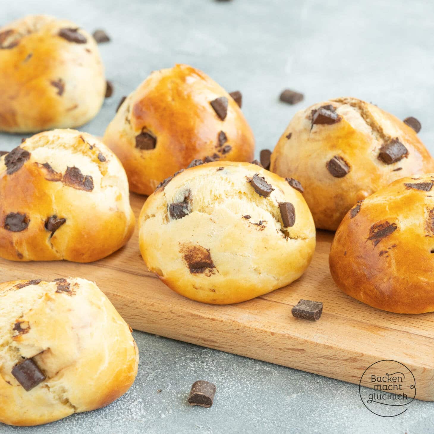 Schnelle saftige Schokobrötchen | Backen macht glücklich