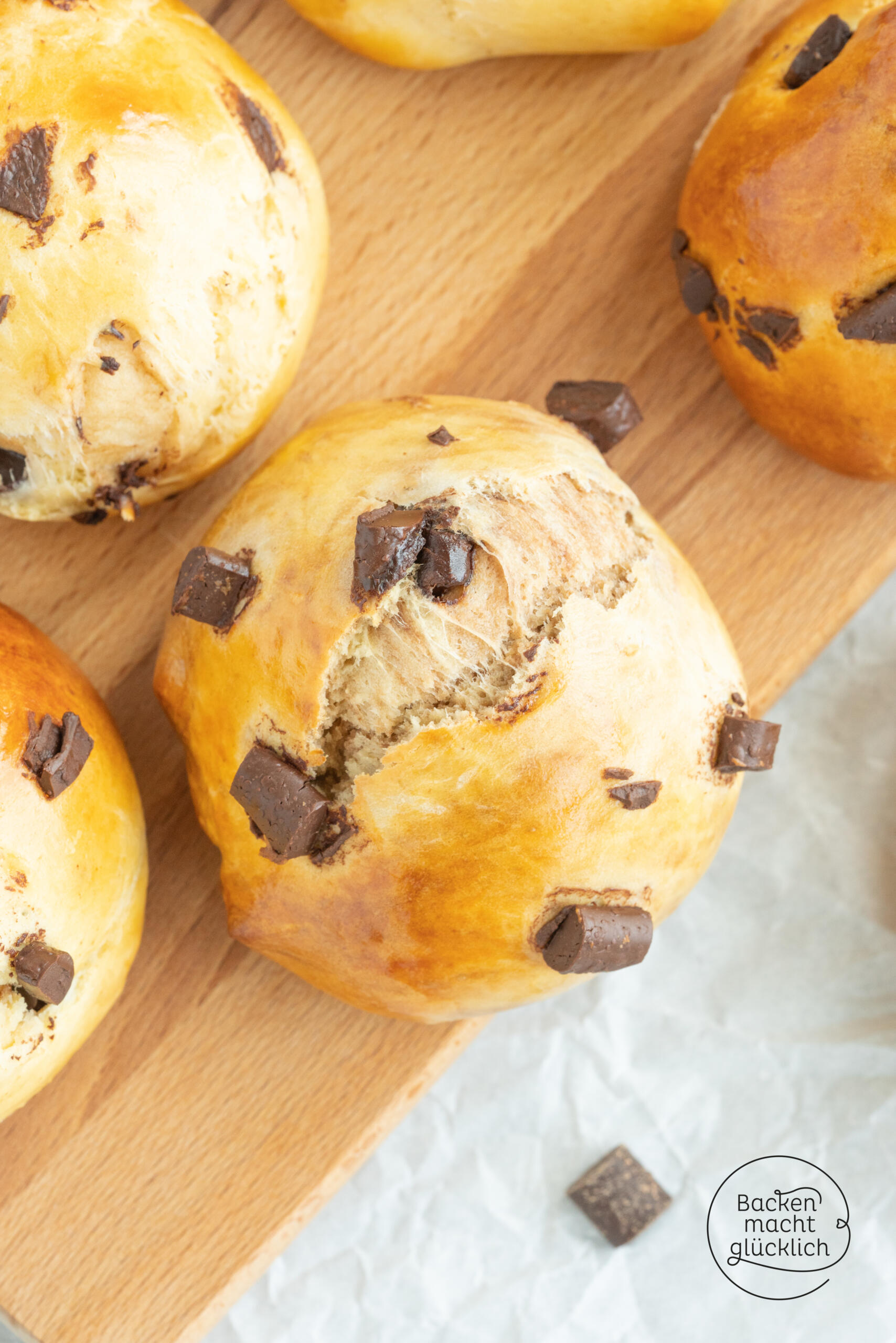 Schokobrötchen mit Trockenhefe