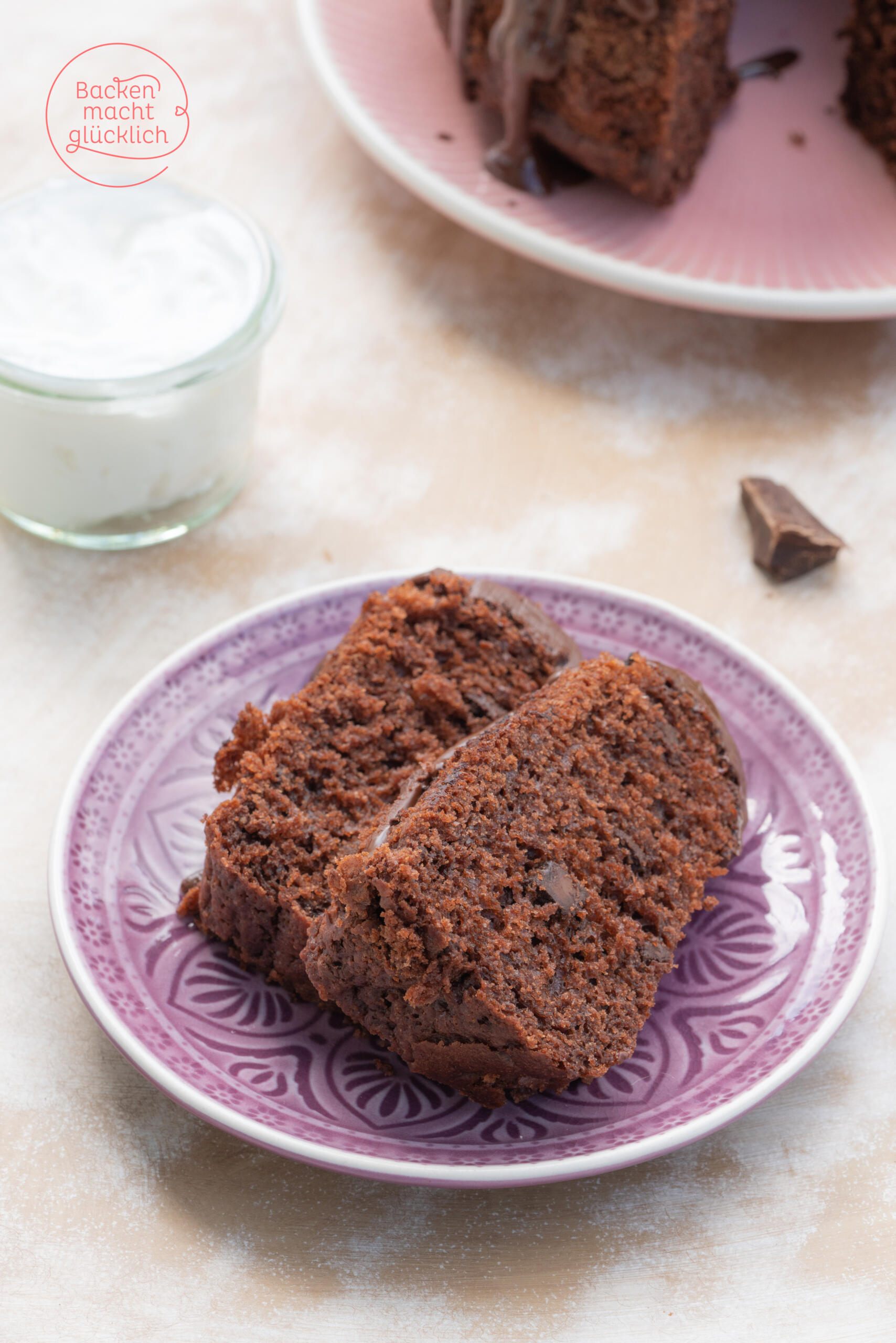 Saftiger Schoko-Joghurt-Kuchen | Backen macht glücklich