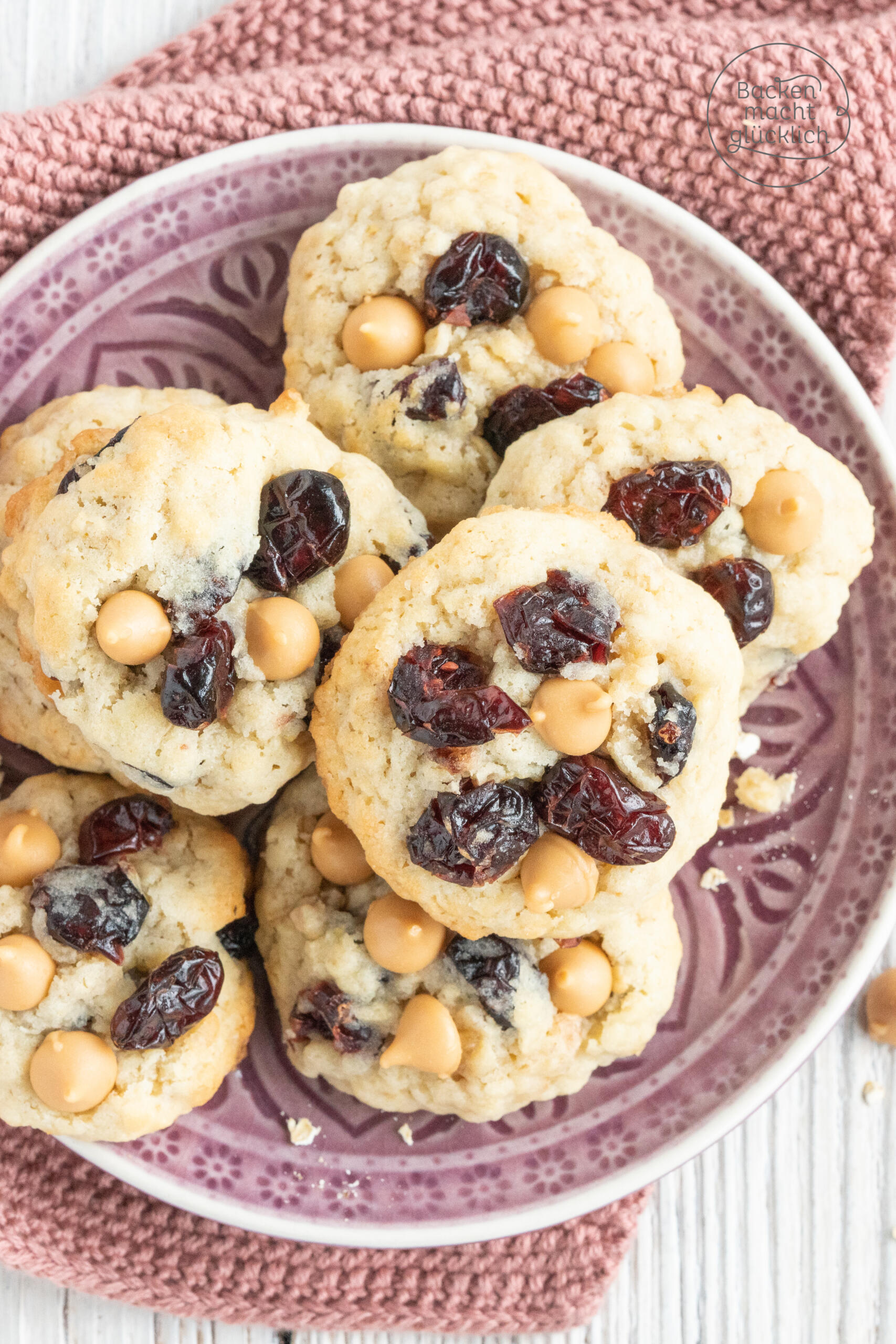 Hafer Cranberry Cookies