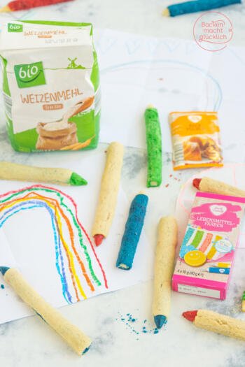 Plätzchen Einschulung Stiftkekse