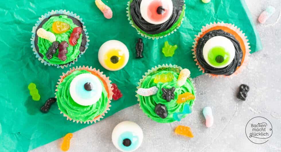 einfaches Halloween Cupcake Rezept