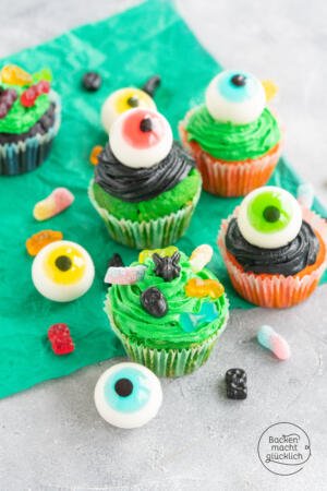 Einfache Halloween-Cupcakes | Backen macht glücklich